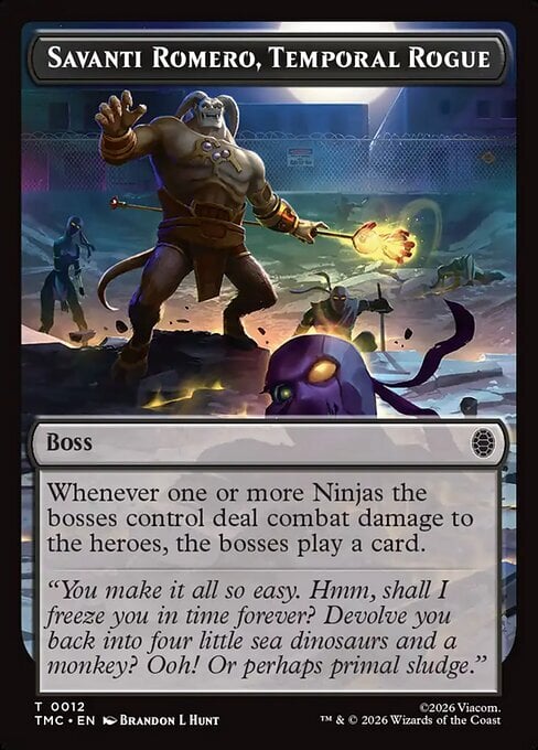 Savanti Romero, Temporal Rogue Card Front