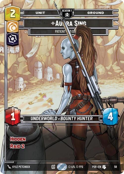 Aurra Sing - Patient and Deadly Card Front