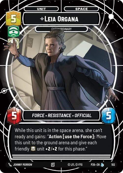 Leia Organa, Extraordinary Card Front