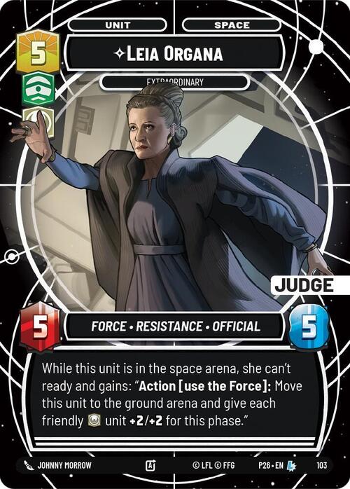 Leia Organa, Extraordinary Card Front
