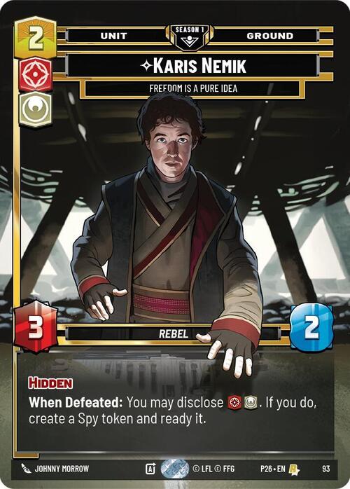 Karis Nemik, La Libertà È Un'Idea Pura Card Front