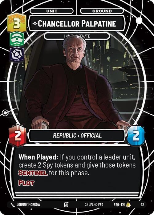 Chancellor Palpatine - I Am the Senate Card Front