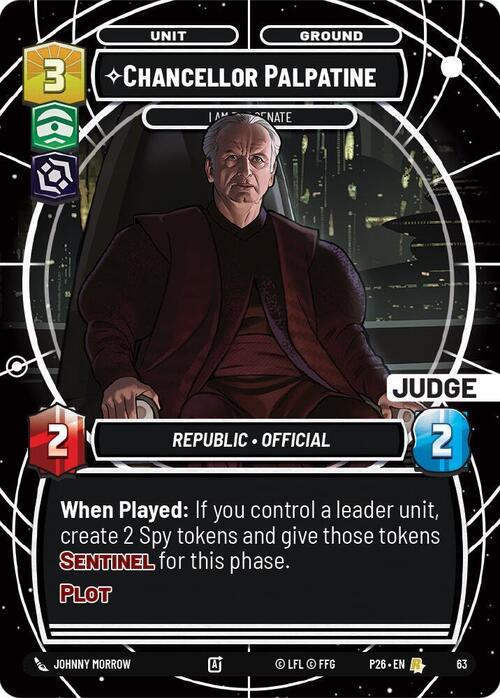 Chancellor Palpatine - I Am the Senate Card Front
