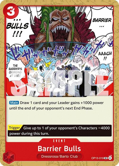 Barrier Bulls Card Front