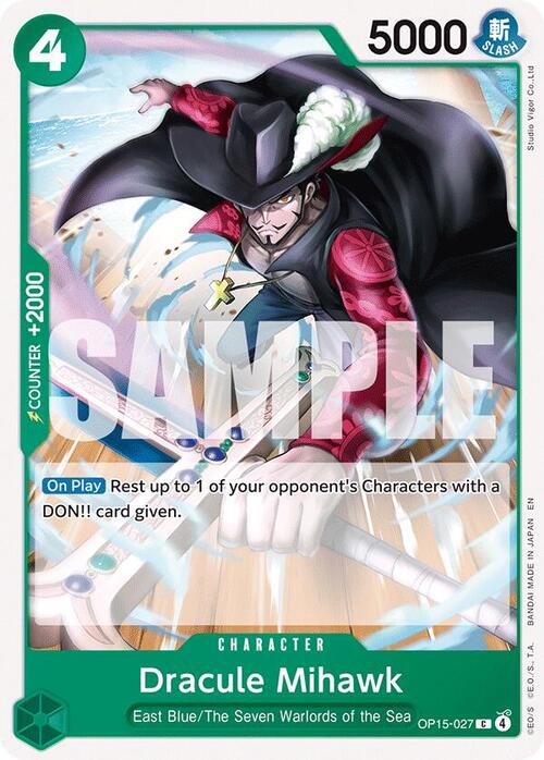 Dracule Mihawk Frente