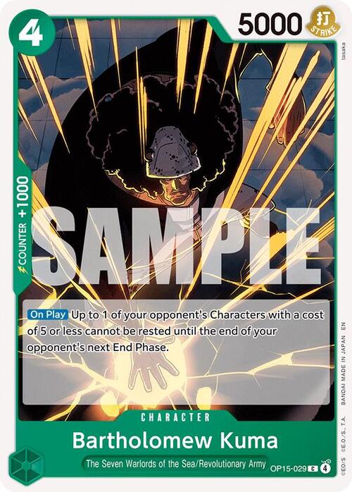 Bartholomew Kuma Card Front