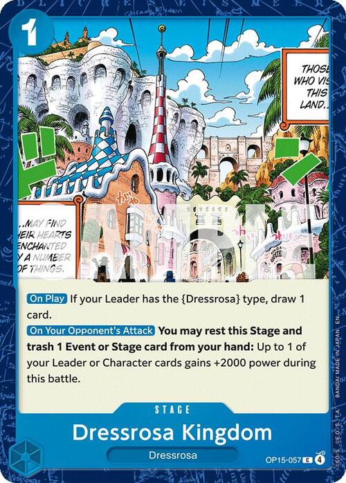 Dressrosa Kingdom Card Front