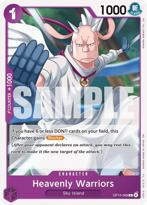 Heavenly Warriors Card Front