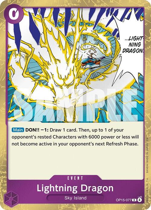 Lightning Dragon Card Front