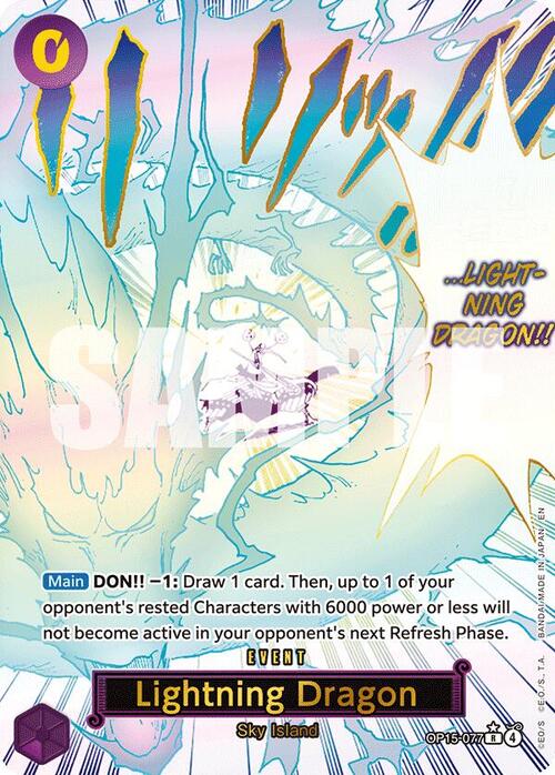 Lightning Dragon Card Front