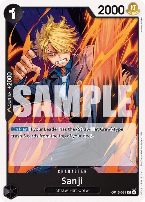 Sanji Card Front