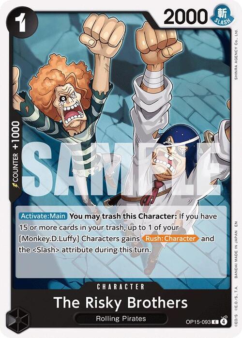 The Risky Brothers Card Front