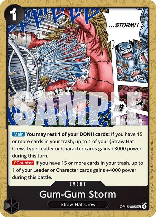 Gum-Gum Storm Card Front