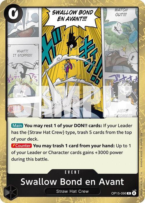 Swallow Bond en Avant Card Front