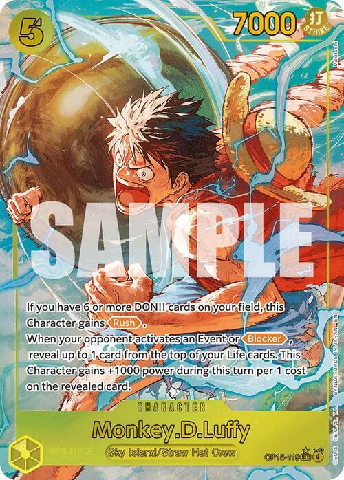 Monkey.D.Luffy Card Front