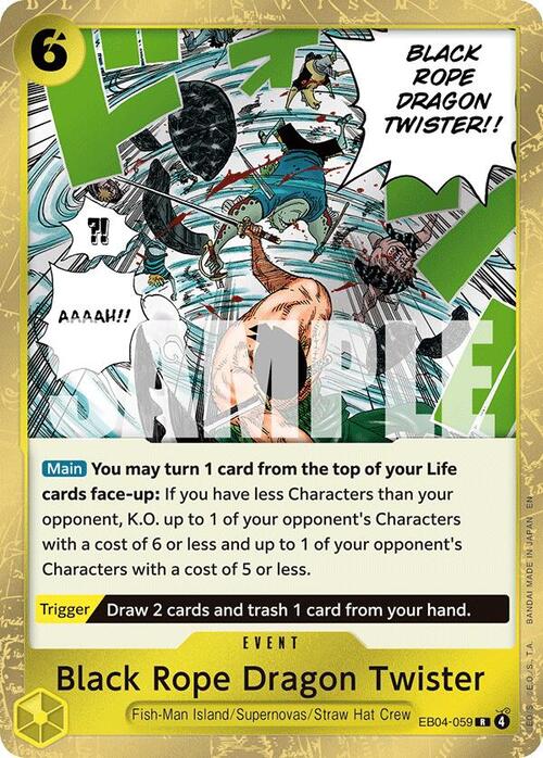 Black Rope Dragon Twister Card Front