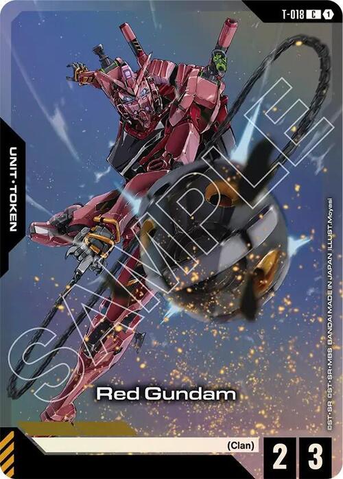 Red Gundam Card Front