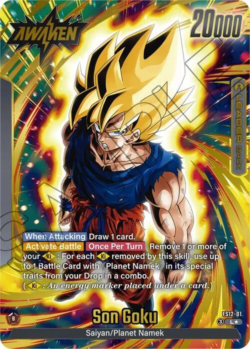 Son Goku Card Front