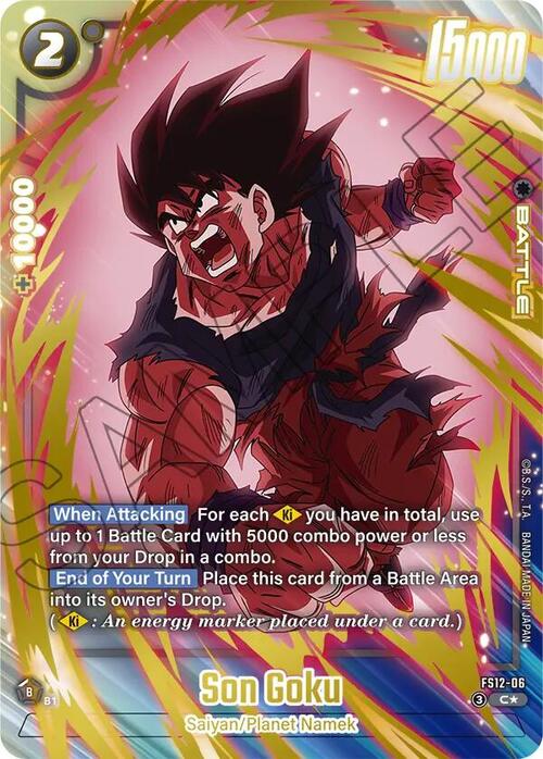 Son Goku Card Front