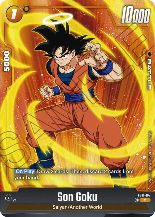 Son Goku Card Front