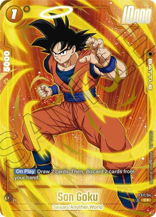 Son Goku Card Front
