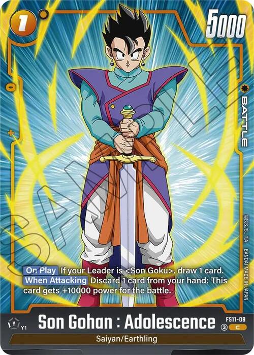 Son Goten Card Front