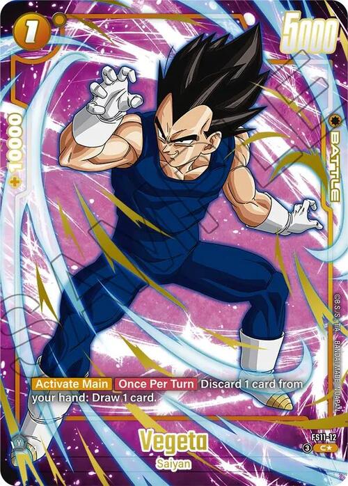 Vegeta Card Front