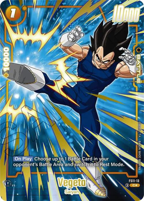 Vegeta Card Front