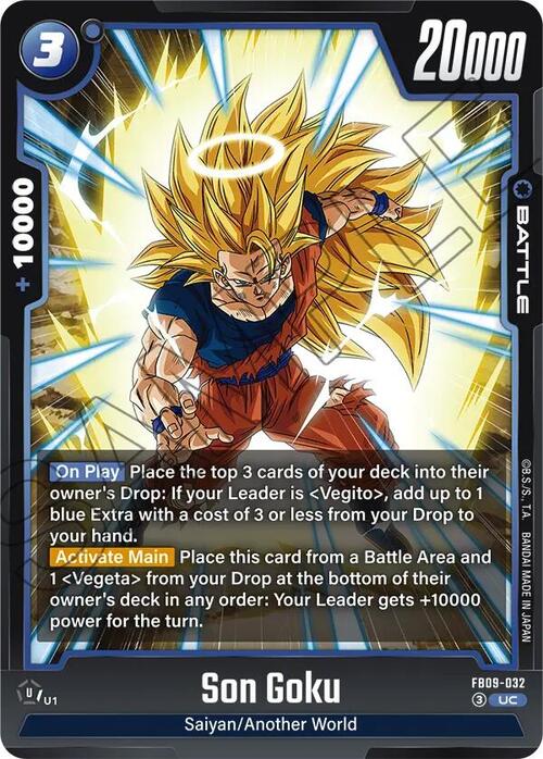 Son Goku Card Front