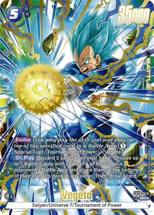 Vegeta Card Front