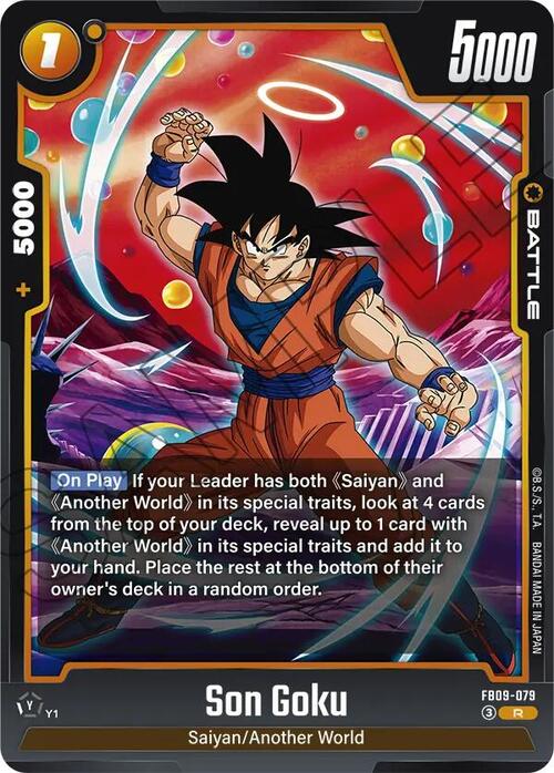 Son Goku Card Front