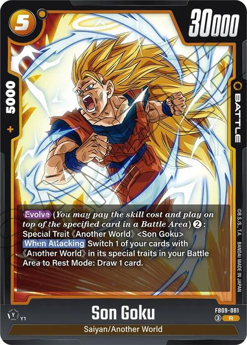 Son Goku Card Front