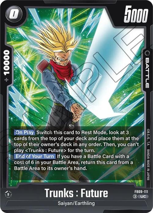 Trunks : Future Card Front