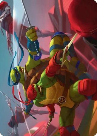 Art Series: Raph & Leo, Sibling Rivals Card Front