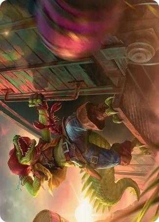 Art Series: Leatherhead, Iron Gator Card Front