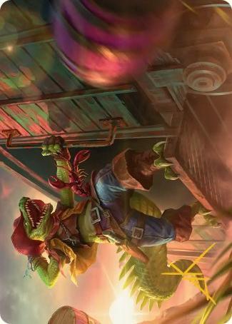 Art Series: Leatherhead, Iron Gator Card Front