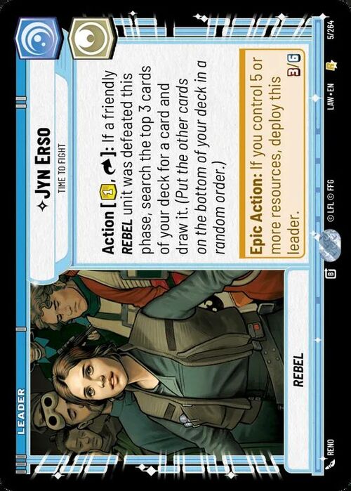 Jyn Erso - Time to Fight Card Front