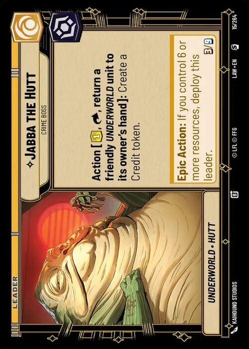 Jabba el Hutt, Jefe criminal Frente