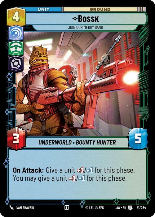 Bossk - Join Our Merry Band Card Front