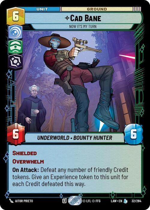 Cade Bane - Now It's My Turn Card Front