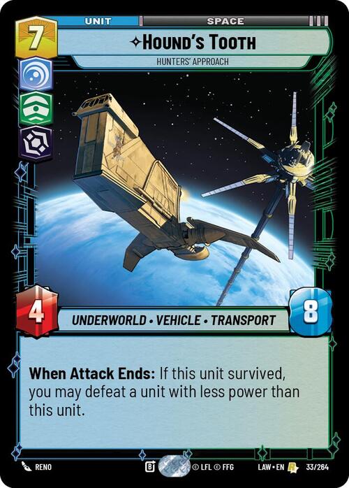Hound's Tooth - Hunters' Approach Card Front