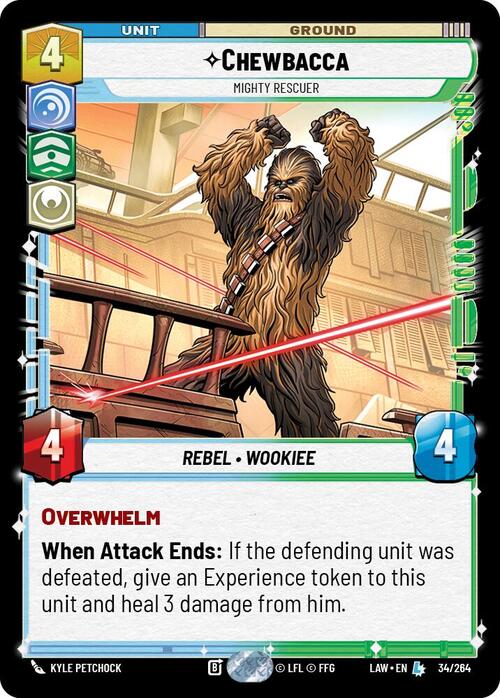 Chewbacca - Mighty Rescuer Card Front