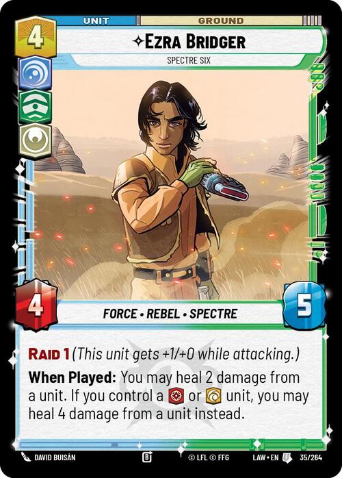 Ezra Bridger - Spectre Six Card Front
