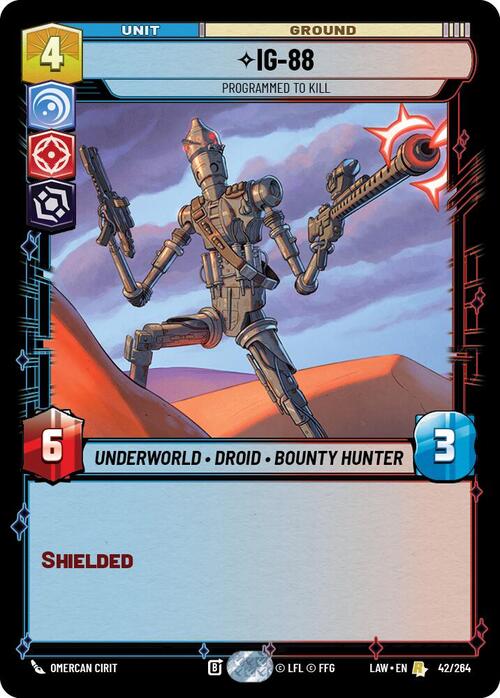IG-88, Programmato Per Uccidere Card Front
