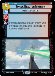 Un único encendido del reactor