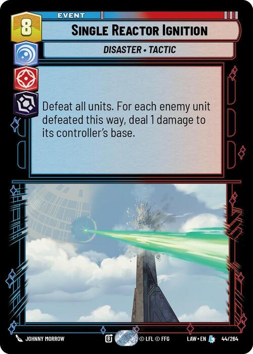 Single Reactor Ignition Card Front