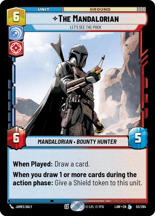 The Mandalorian - Let's See The Puck Card Front
