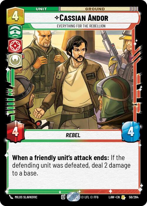 Cassian Andor - Everything for the Rebellion Card Front