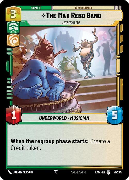 The Max Rebo Band - Jatz-Wailers Card Front