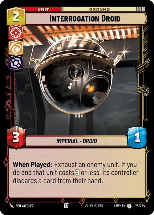 Interrogation Droid Card Front